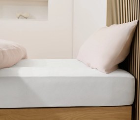 Džersejová napínacia plachta, štandardná veľkosť, biela