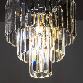 Brilagi - LED Krištáľový luster na reťazi MOZART 4xE14/40W/230V lesklý chróm