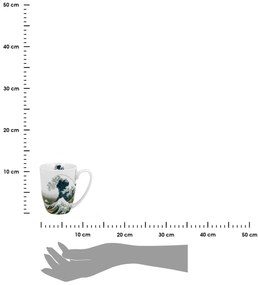 Porcelánový hrnček Hokusai The Great Wave 350 ml sada 2ks