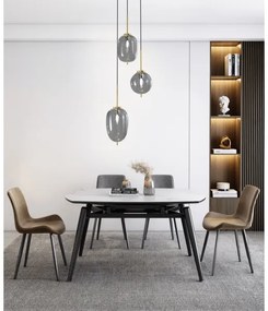 Wofi 5007-302 - Luster na lanku BELLEVILLE 3xE14/40W/230V čierna/zlatá