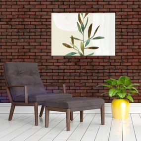Obraz - Akvarelová vetvička N⁰2 (90x60 cm)