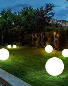 Záhradná lampa guľa M 40 cm