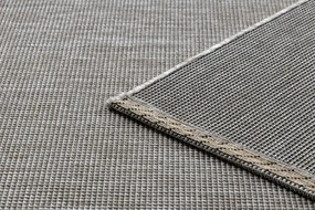 Koberec Sizal Floorlux 20580 jednofarebný - strieborný / čierny