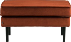 BePureHome Rodeo zamatový ottoman - Oranžová