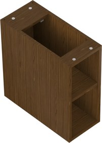Mexen Box-A, otvorená skrinka s policou 20 cm, orech, 91AX2-0200-470-0-86