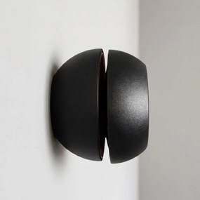 Nástenné svietidlo Flare, 1x čierne kovové tienidlo, b