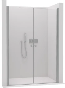 CERANO - Sprchové 2-krídlové dvere Antelo L/P - chróm, transparentné sklo - 240x190 cm, CER-CER-482140