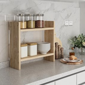 Policový kuchyňský organizér KINIE borovice atlantská