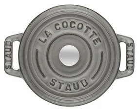 Staub Cocotte okrúhly hrniec 12 cm/0,4 l sivý, 1101218