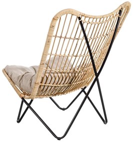 Kreslo s výpletom v prírodnej farbe – Ixia