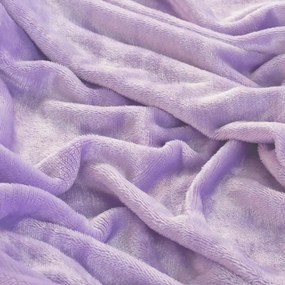 Napínacia plachta na posteľ mikroplyš fialová 90 x 200 cm