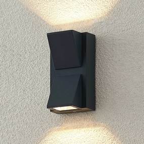 ELC Taloma vonkajšia nástenná LED, 2-pl. antracit