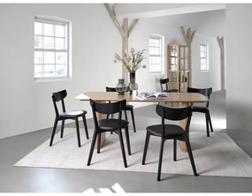 Čierne jedálenské stoličky v súprave 2 ks Pero – Unique Furniture
