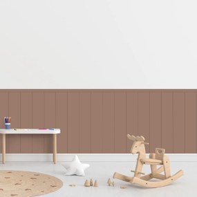 PIPPER. Textilná samolepiaca tapeta - Obdĺžnik - Hnedá farba Farba: Tmavá, Veľkosť: 80 cm