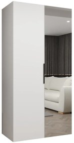 Skriňa Marbella II 100 biela/čierna