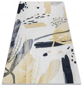 Dywany Łuszczów, Kusový koberec ANDRE Abstraction 1097, 80x150, béžová, chodba / predsieň