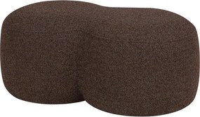 Tmavohnedý taburet z textílie buklé Umbo – noo.ma