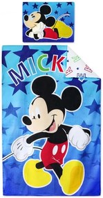 Setino, Detské obliečky do postieľky 90x140 Mickey Mouse Modrý