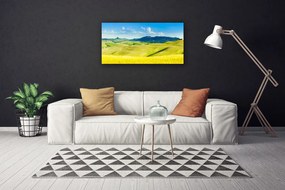 Obraz Canvas Dedina hory príroda 120x60 cm