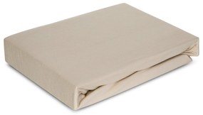 JERSEY PRESTIERADLO JERS4 180X200 CM, VÝŠKA 30 CM BÉŽOVÉ