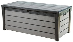 Záhradný plastový úložný box Brushwood Storage 455 l, sivý