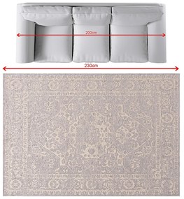 Koberec Velvet beige/grey 160x230cm