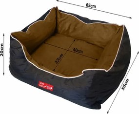 Pelech pre psa / mačku L - hnedo-čierny