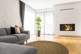 Vopi, Kusový koberec Alassio zlatohnedý okrúhly, 300x300 (priemer) kruh, hnedá, chodba / predsieň