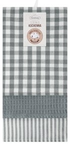 KUCHYNSKÁ UTIERKA LUCY SADA 3 KS 50X70 CM STRIEBORNÉ