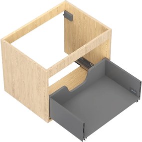 Mexen Box-A, závesná skrinka 60 cm, 1 zásuvka, dub, 91AX0-0600-470-1-81