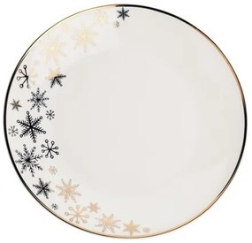 EH Porcelánový dezertný tanier Snowflakes, 19 cm