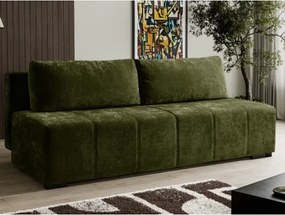 Rozkladacia pohovka Zora, fľaškovo zelená látka%