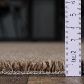 Condor Carpets, Metrážny koberec Prestige 94, na mieru, šíře 4m, hnedá, ab (mriežka), detská izba