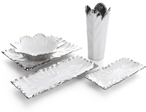 KERAMICKÁ VÁZA NIRA 13X13X28 CM BIELA