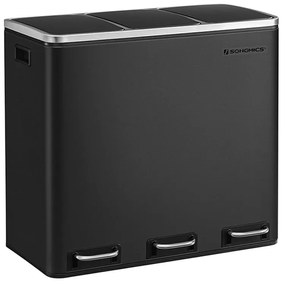 Recyklačný odpadkový kôš SONGMICS LTB54BK