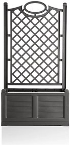 BAMA Kvetináč s dekoračnou mriežkou SEPARE, antracit