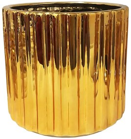 Kvetináč YS44120-S Electroplating Effect D18xh17 Gold