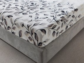 XPOSE® Mikroplyšová plachta IVANKA Exclusive - sivá 90x200 cm