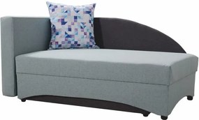Rozkládací křeslo, levá, mentol / šedá, BELLA 0000186814 Tempo Kondela