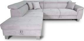 XXXLutz ROHOVÁ SEDAČKA, textil, svetlosivá Xora - Sedačky - 002991004401