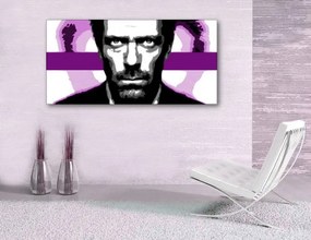 Ručne maľovaný POP Art obraz Dr. HOUSE 1010 | rôzne rozmery