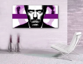 Ručne maľovaný POP Art obraz Dr. HOUSE 1010 | rôzne rozmery