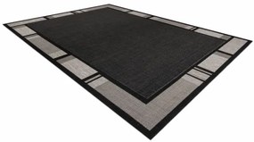 Koberec Floorlux sizal 20195 Čierno/Strieborný