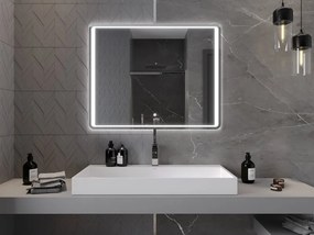 Mexen Zusa zrkadlo do kúpeľne s podsvietením 100 x 80 cm, LED 6000K, proti zahmlievaniu - 9808-100-080-611-00
