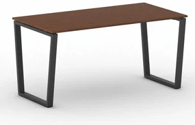 Kancelársky stôl PRIMO IMPRESS, 160x80 cm, čierna podnož, čerešňa