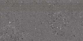 Schodovka Fineza Breccia tmavo sivá 30x60 cm mat SCBRECCIA36DGR
