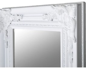 Kondela Zrkadlo, drevený rám bielej farby, MALKIA TYP 8