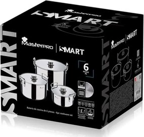 Sada hrncov Masterpro Smart, 6 dielov