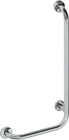 Bemeta Design HELP: Madlo, 890 mm, v tvare L, pravé, s krytkou, nerez, mat - 301122042