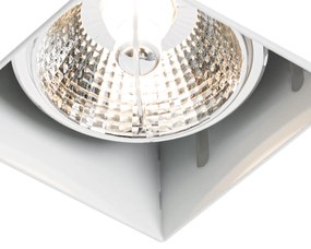 Sada 6 vstavaných bodových svetiel bielych GU10 70 mm bez rámu - Oneon